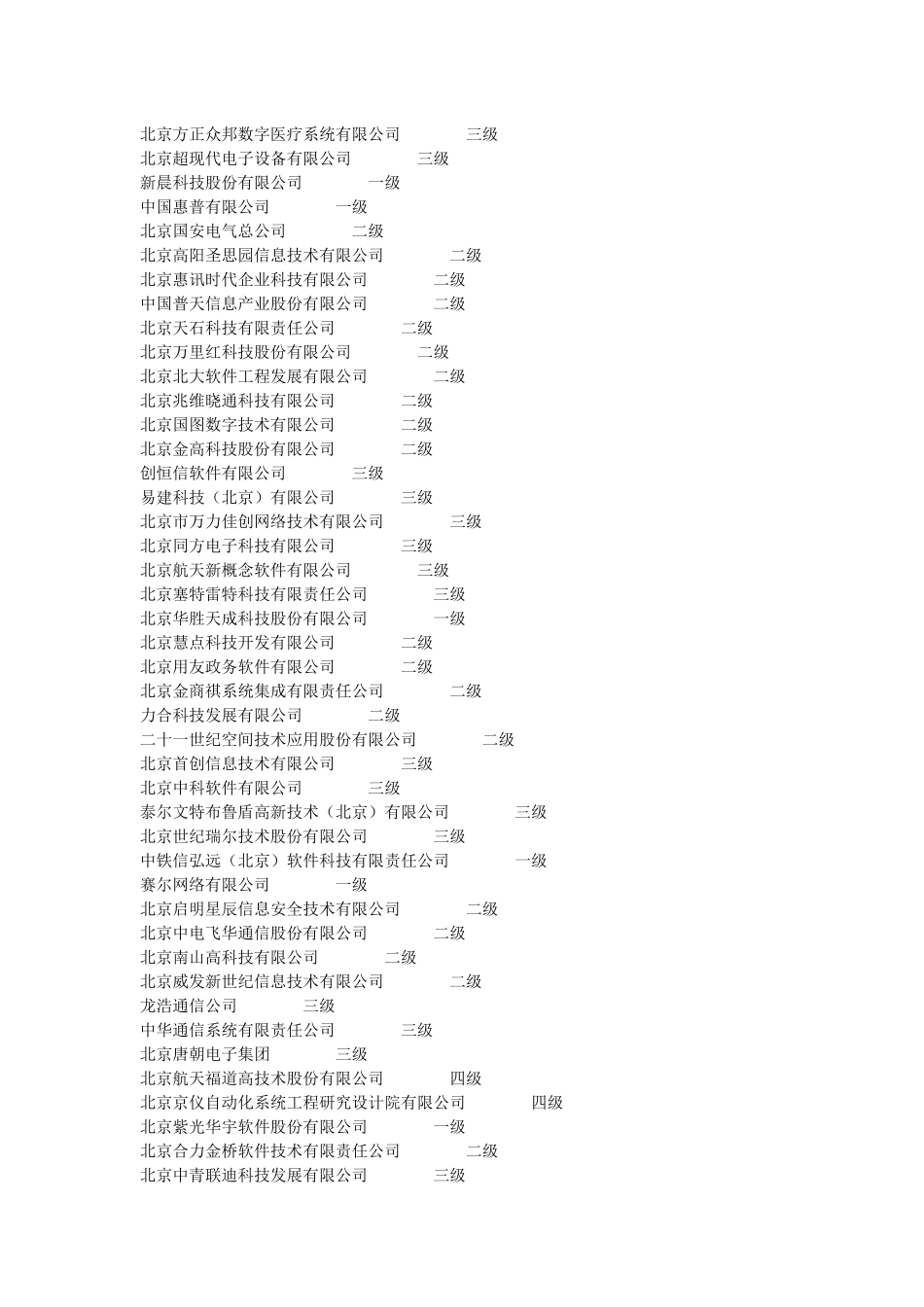 北京系统集成商名录_第2页