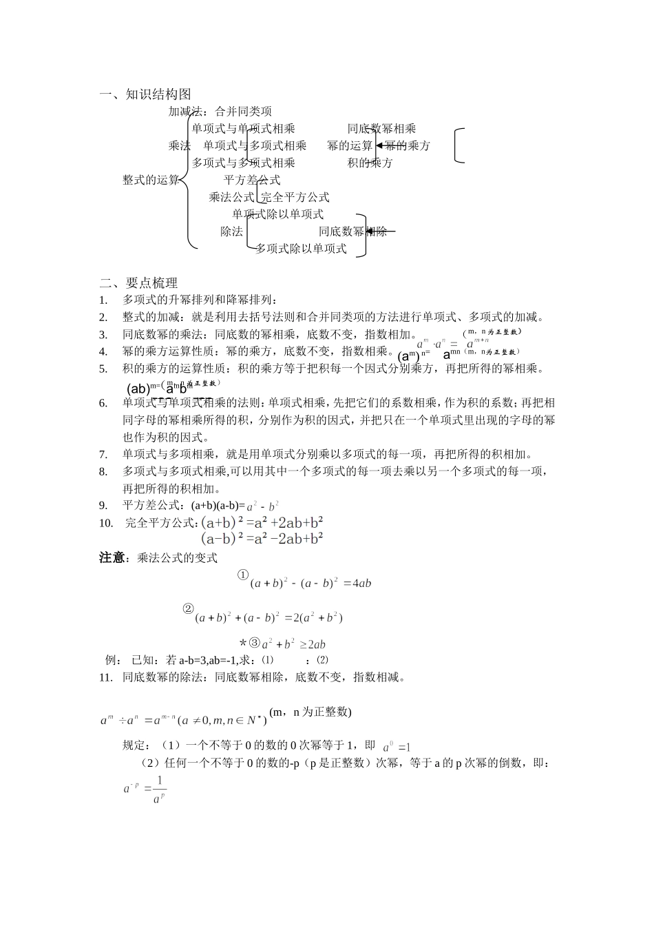 北京课改版初一下期终考试知识点总结-超经典!!_第2页