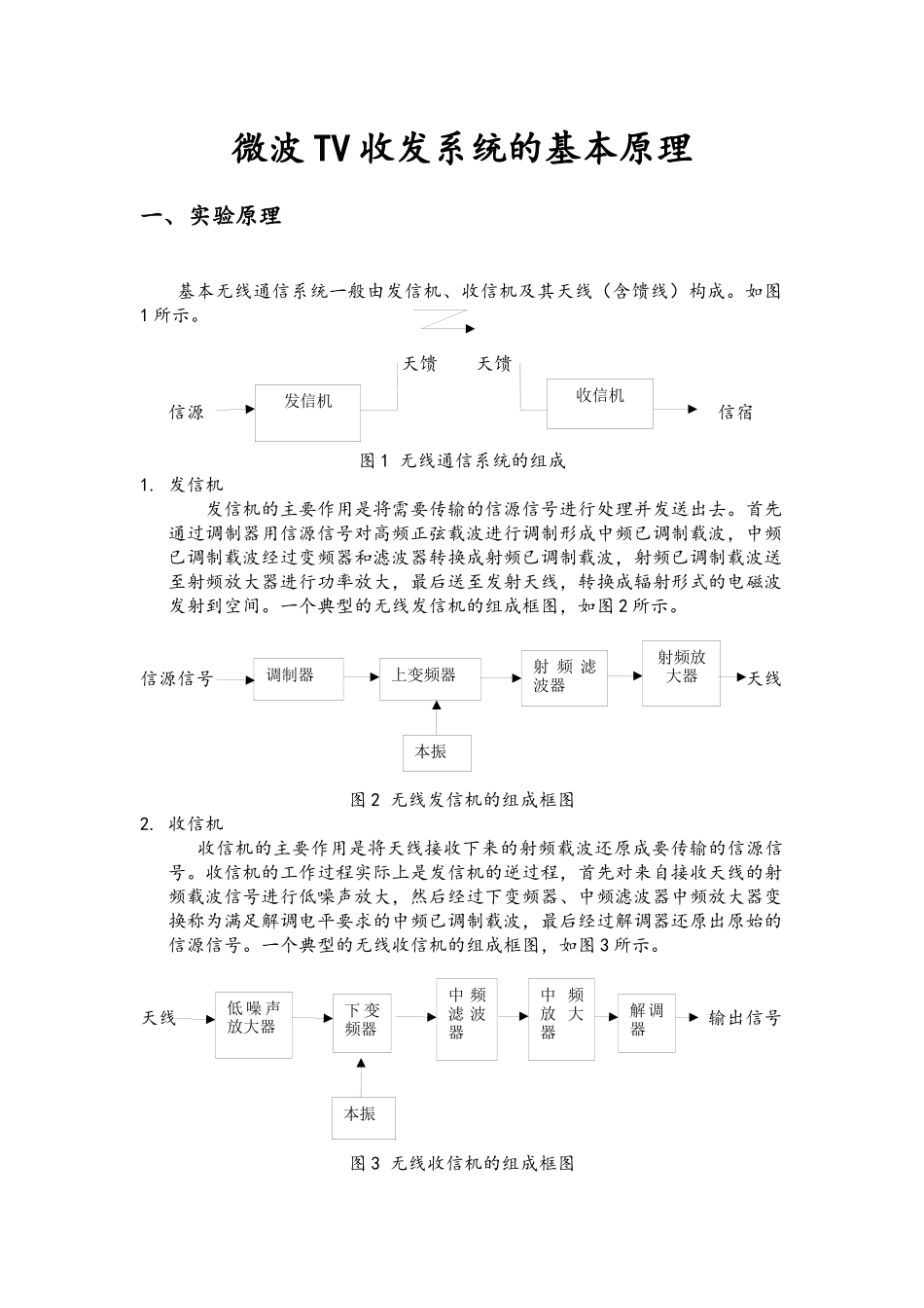 北京邮电大学-电磁场与电磁波实验3.3.6微波TV收发系统的基本原理_第2页