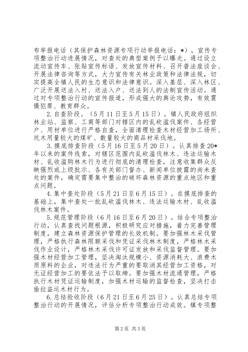 2024年森林资源专项整治行动方案_第2页