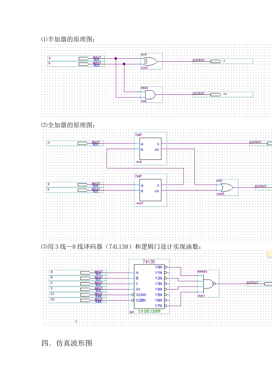 北京邮电大学数字电路实验报告_第3页