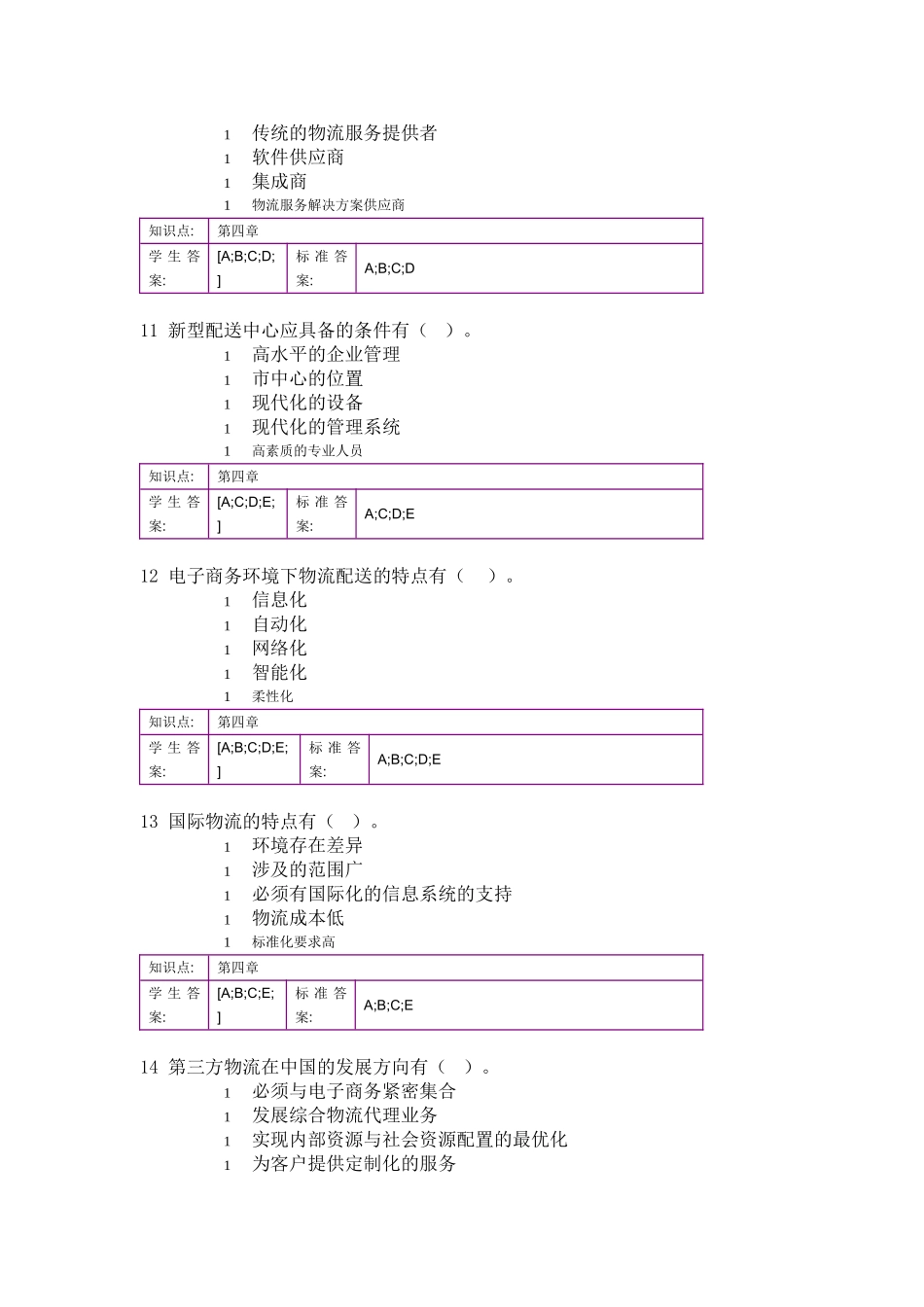 北京邮电大学远程教育-现代物流管理-_第3页
