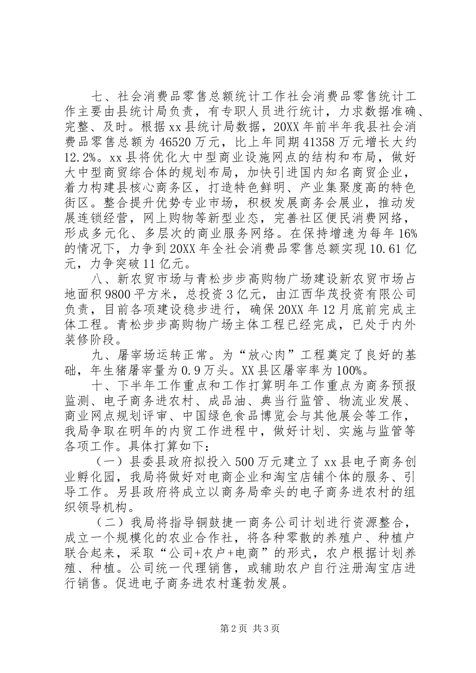 2024年商务局上半年内贸流通工作总结_第2页