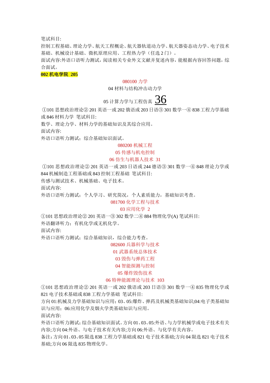 北理2012专业_第2页