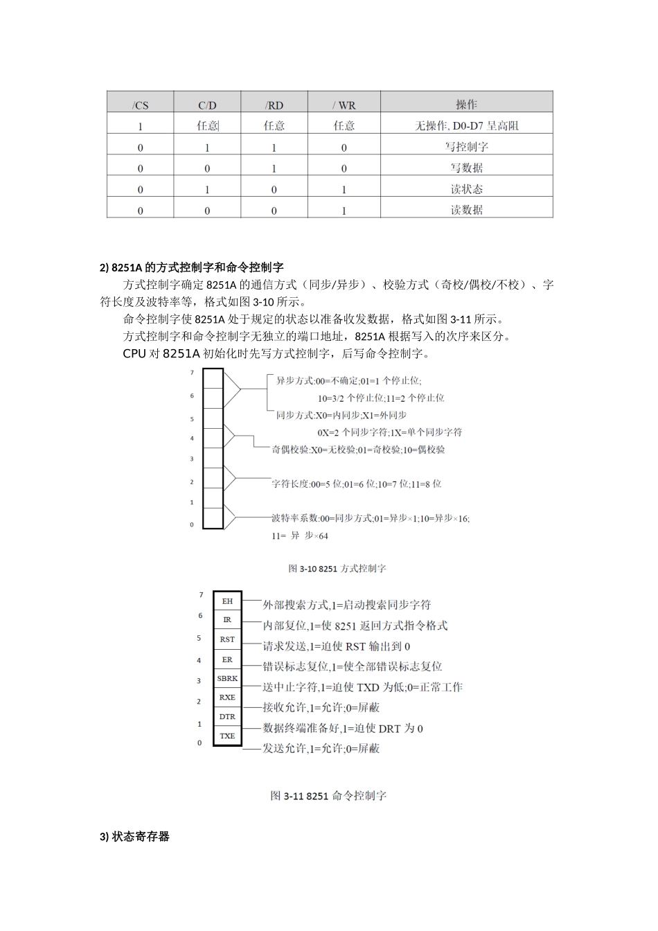 北理工微机原理实验三--使用8251A的串行接口应用实验_第3页