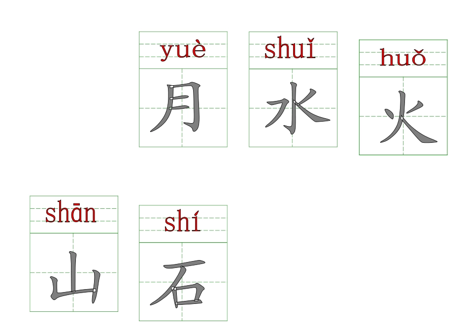 北师大版一年级拼音生字卡片(上册)-2_第1页