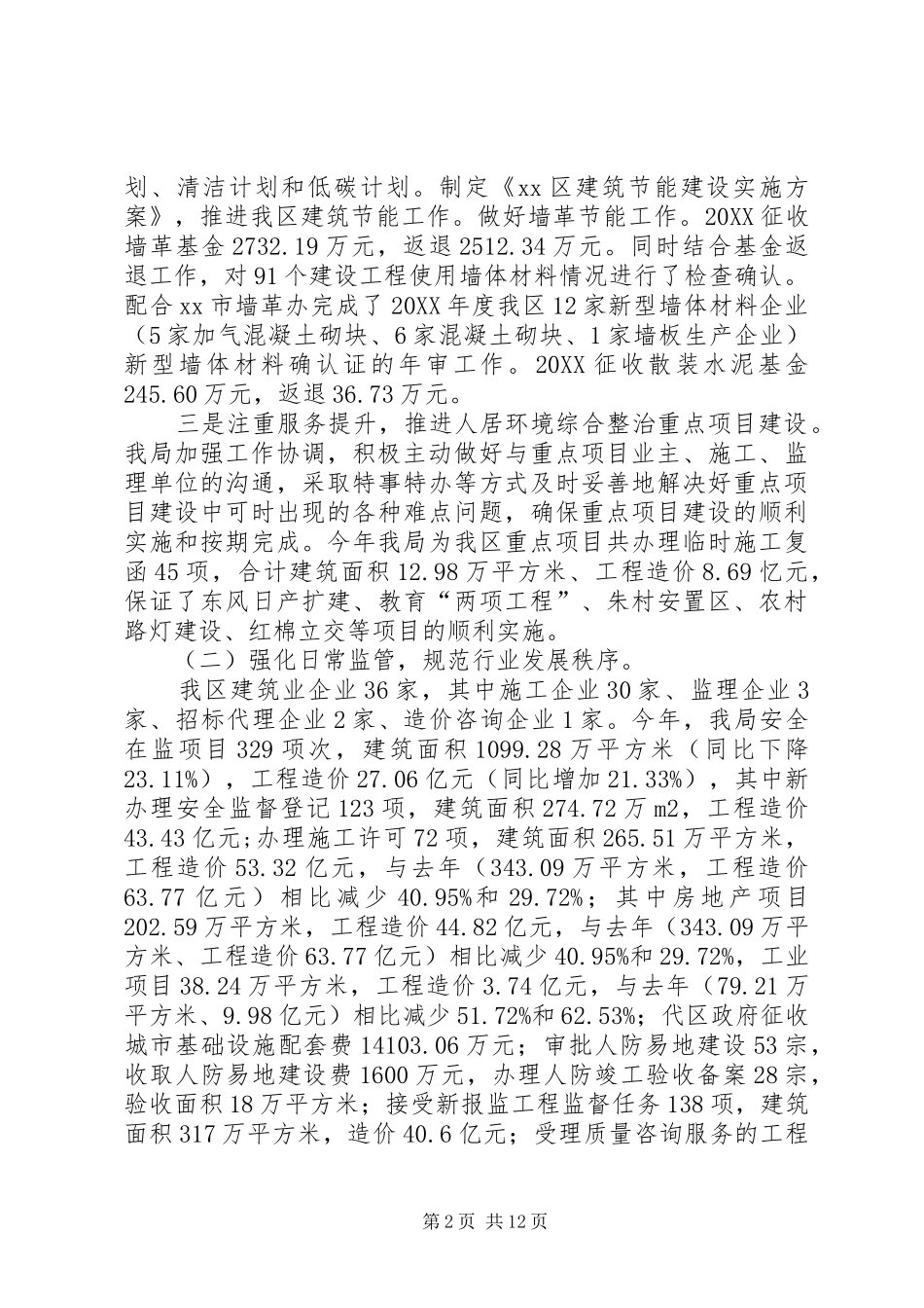 2024年区建设局年度工作报告_第2页