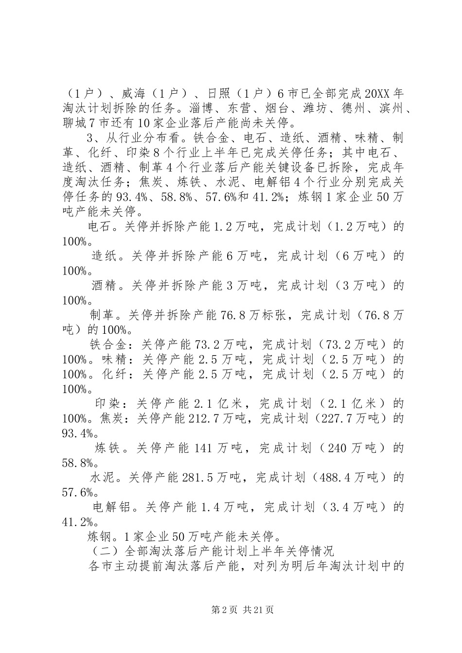 2024年山东全省上半年淘汰落后产能工作成效明显_第2页