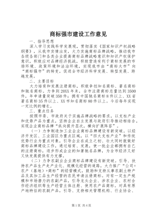 2024年商标强市建设工作意见