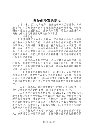 2024年商标战略发展意见