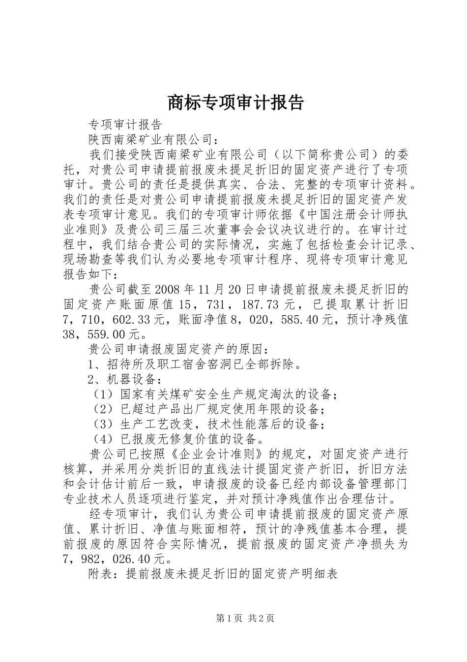 2024年商标专项审计报告_第1页