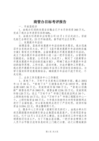 2024年商管办目标考评报告