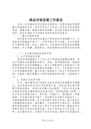 2024年商品市场发展工作意见