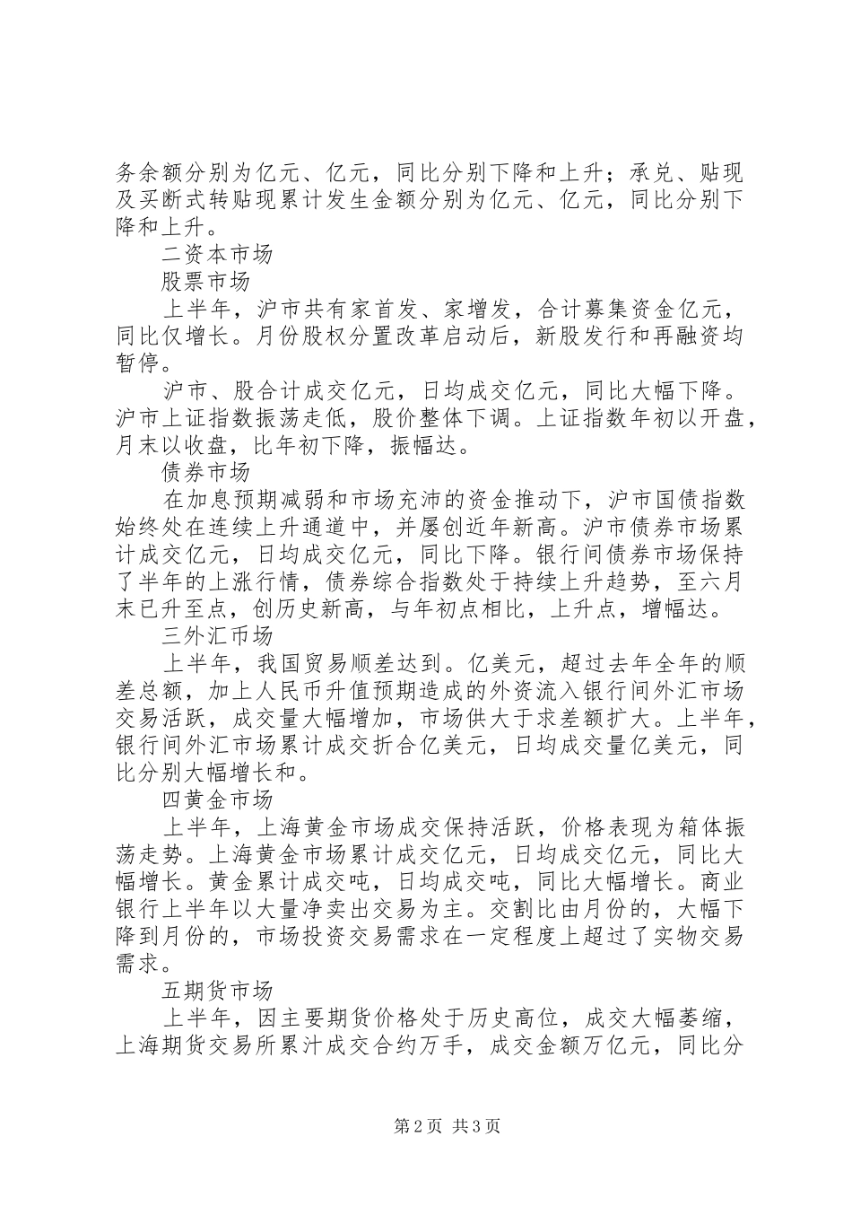2024年上半年上海金融市场分析报告_第2页