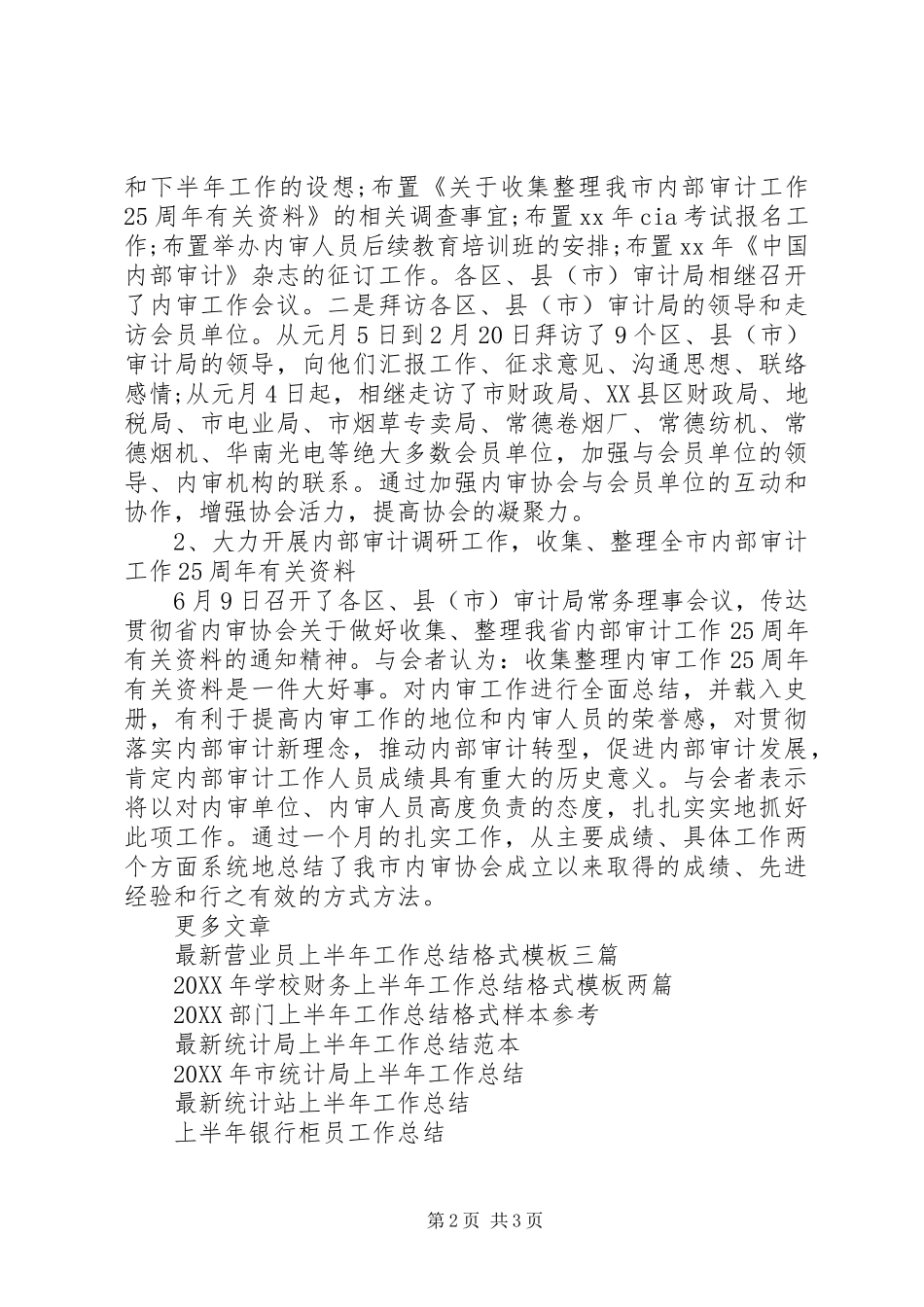 2024年上半年审计师工作总结例文_第2页