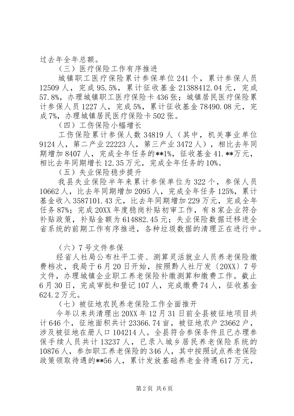 2024年社会保险事业局工作总结_第2页