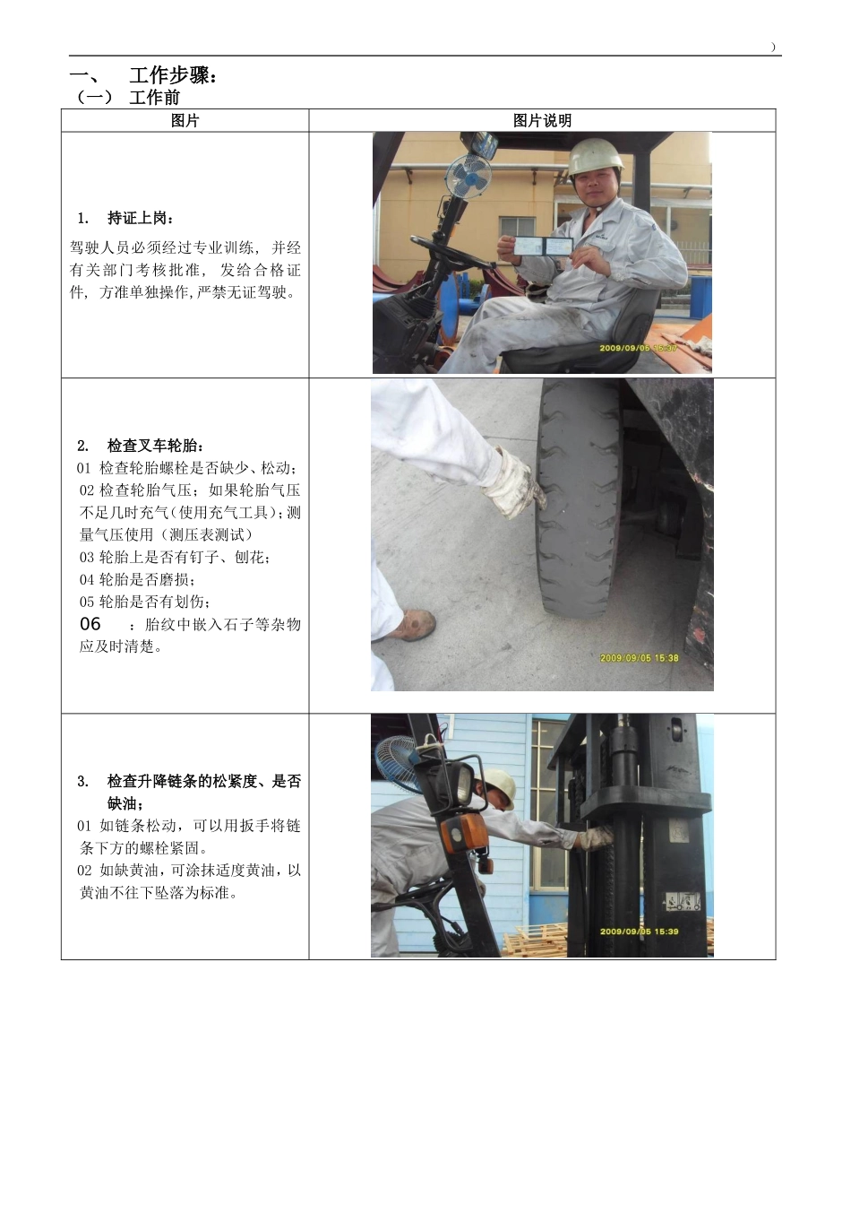 叉车标准作业指导书_第3页