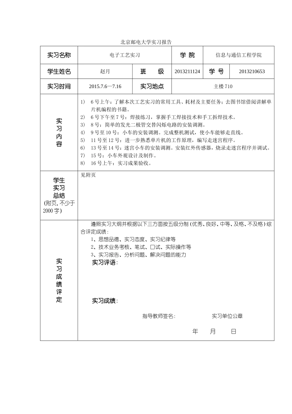 北邮电子工艺实习报告-小学期_第2页