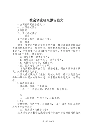 2024年社会调查研究报告范文