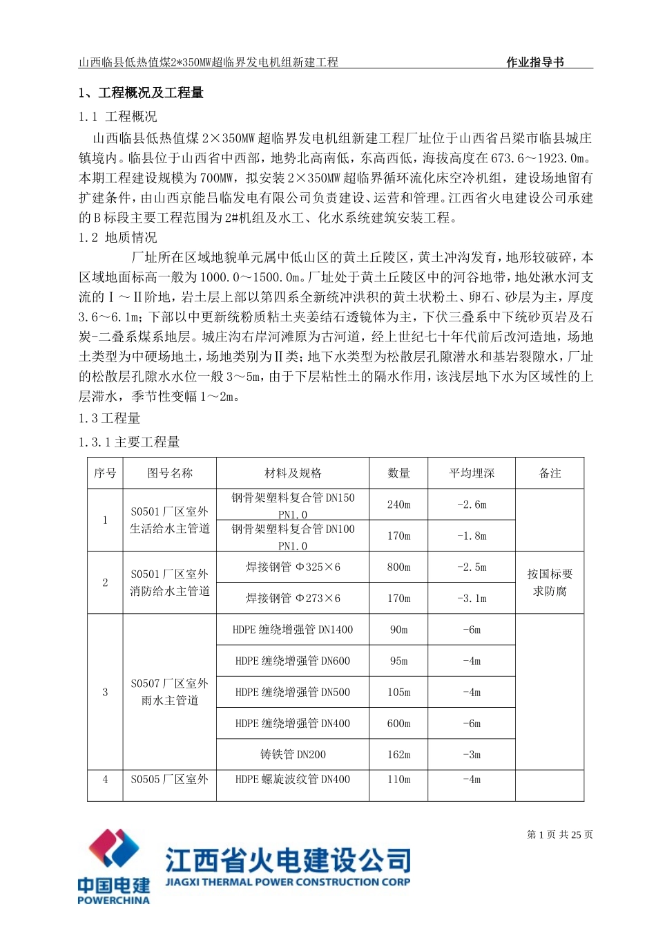 厂区室外地埋管道安装施工方案_第3页