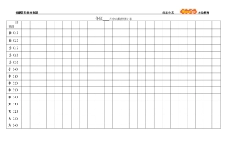 各班-------月份出勤率统计表