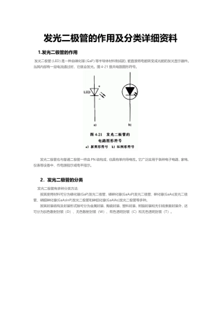 各种类型发光二极管详细简介