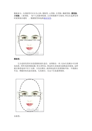 各种脸型的发型设计