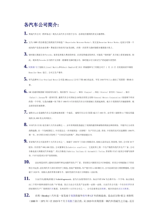 各种汽车标志图形