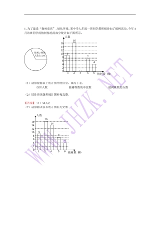 各种统计图复合习题及答案