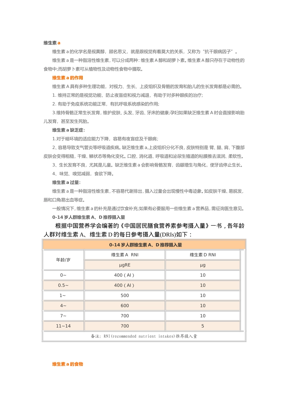 各种维生素的作用及注意事项_第1页