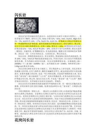 各种岩石资料及照片