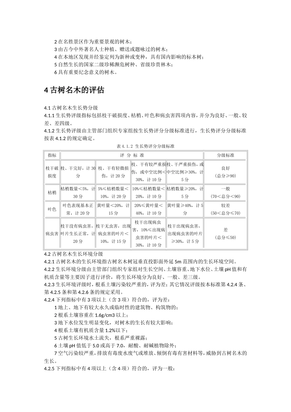 古树名木鉴定与评估标准-福建省_第3页