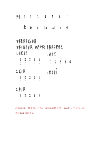 古筝基本节奏识谱和指甲佩戴方法