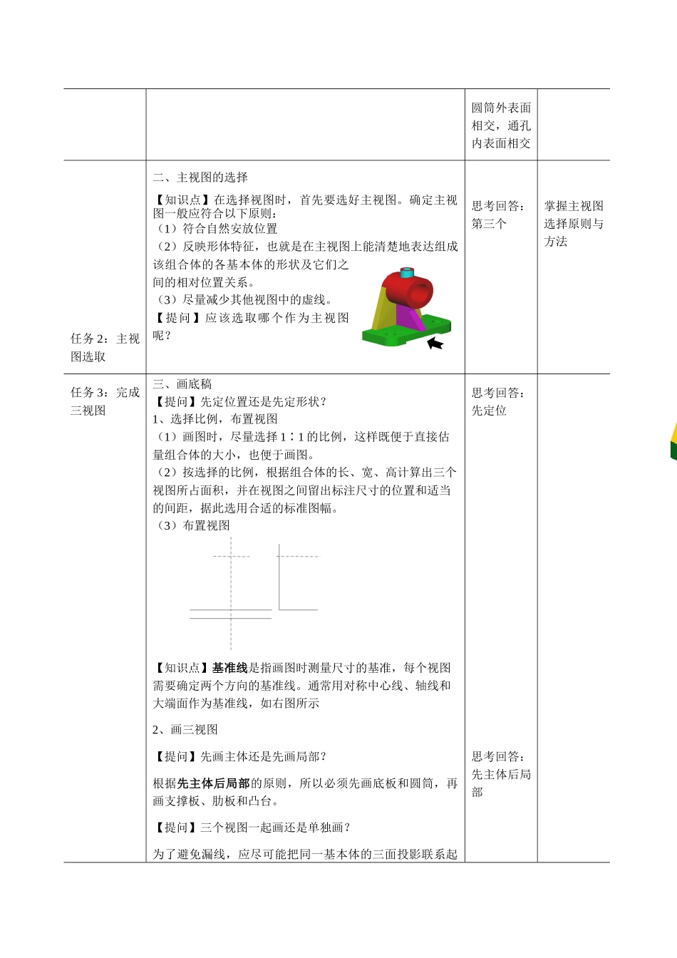 叠加型组合体视图的画法-教学设计_第3页