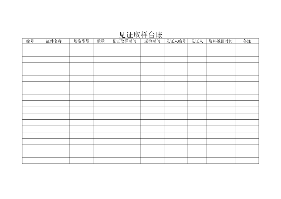 各类台帐样台账-Microsoft-Word-文档-(2)_第1页
