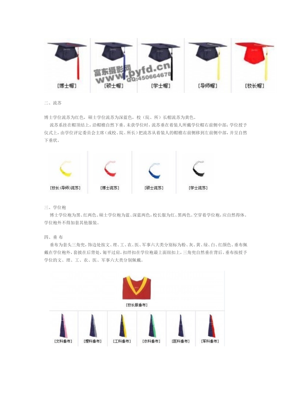 各类学位服的颜色及含义_第3页