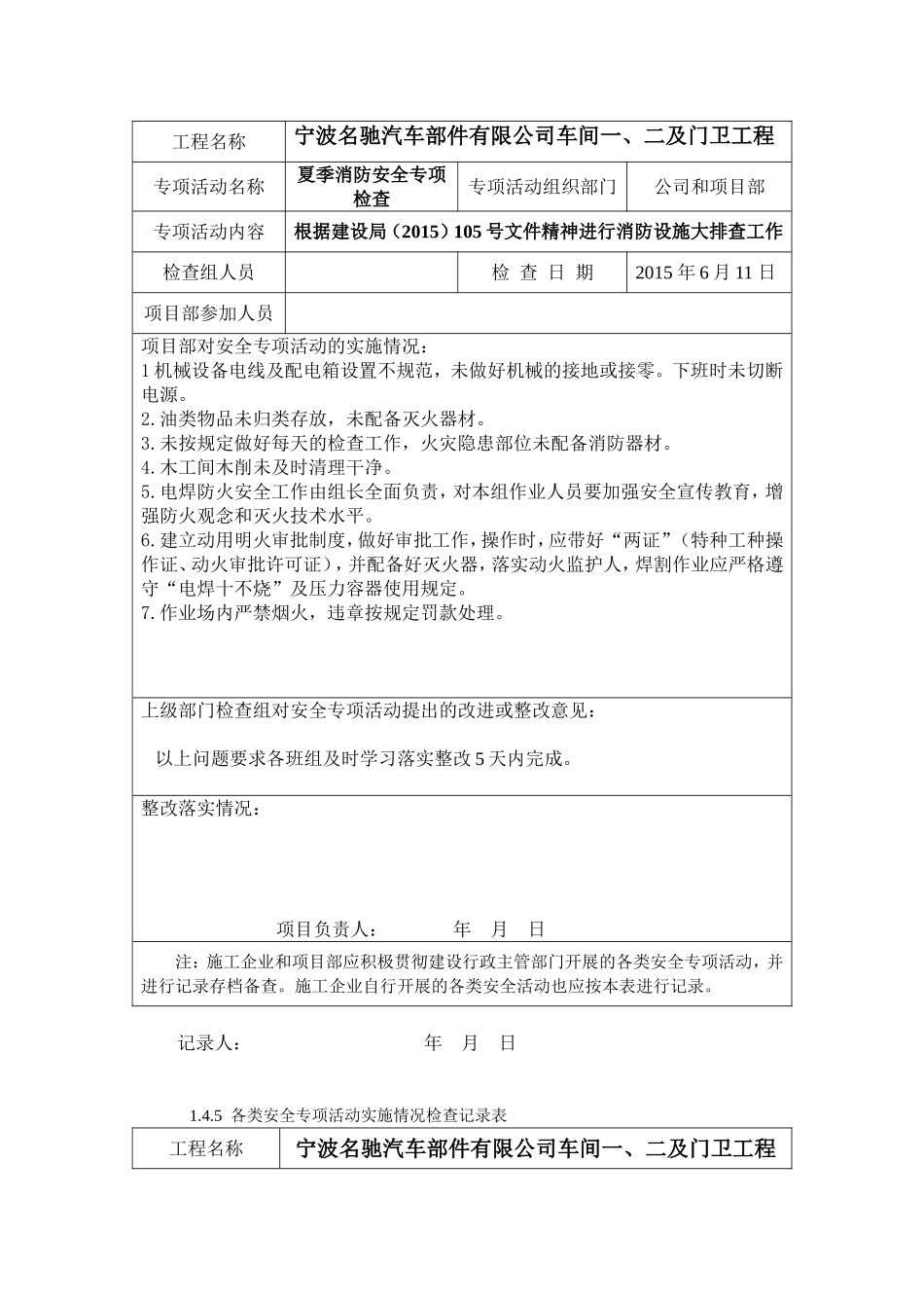 各类专项检查记录七_第2页