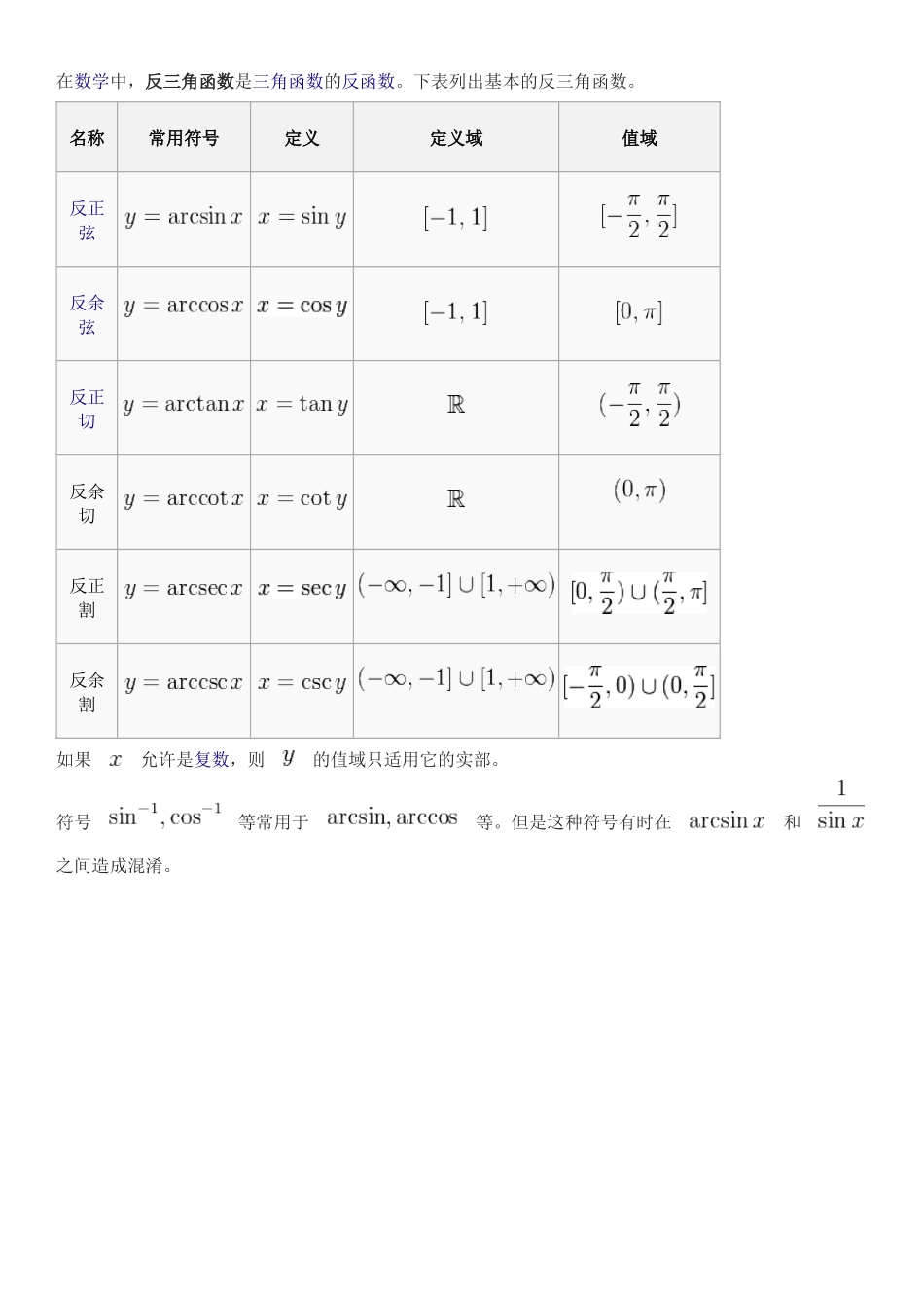 反三角函数学习_第1页