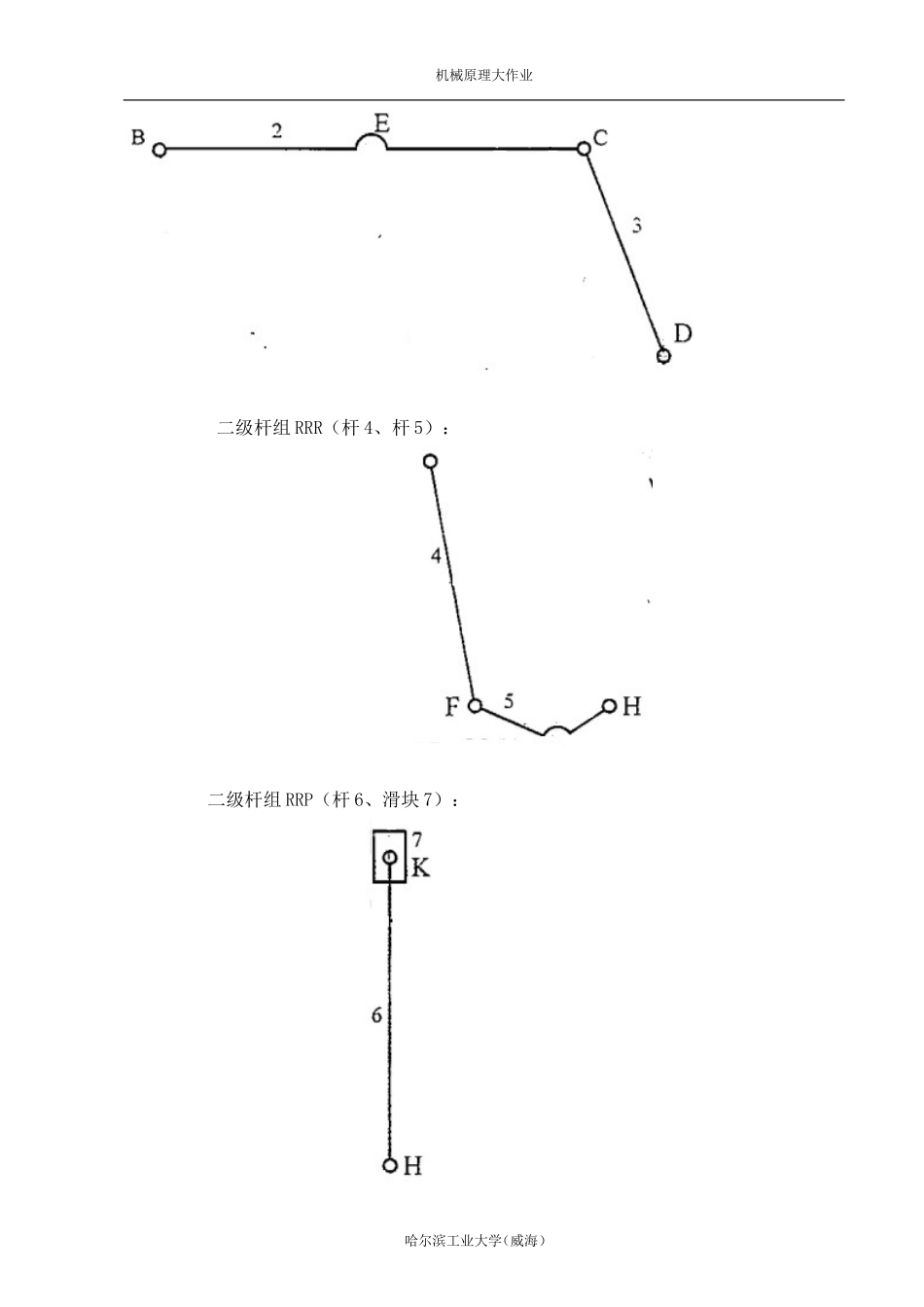 哈工大机械原理大作业31题_第3页