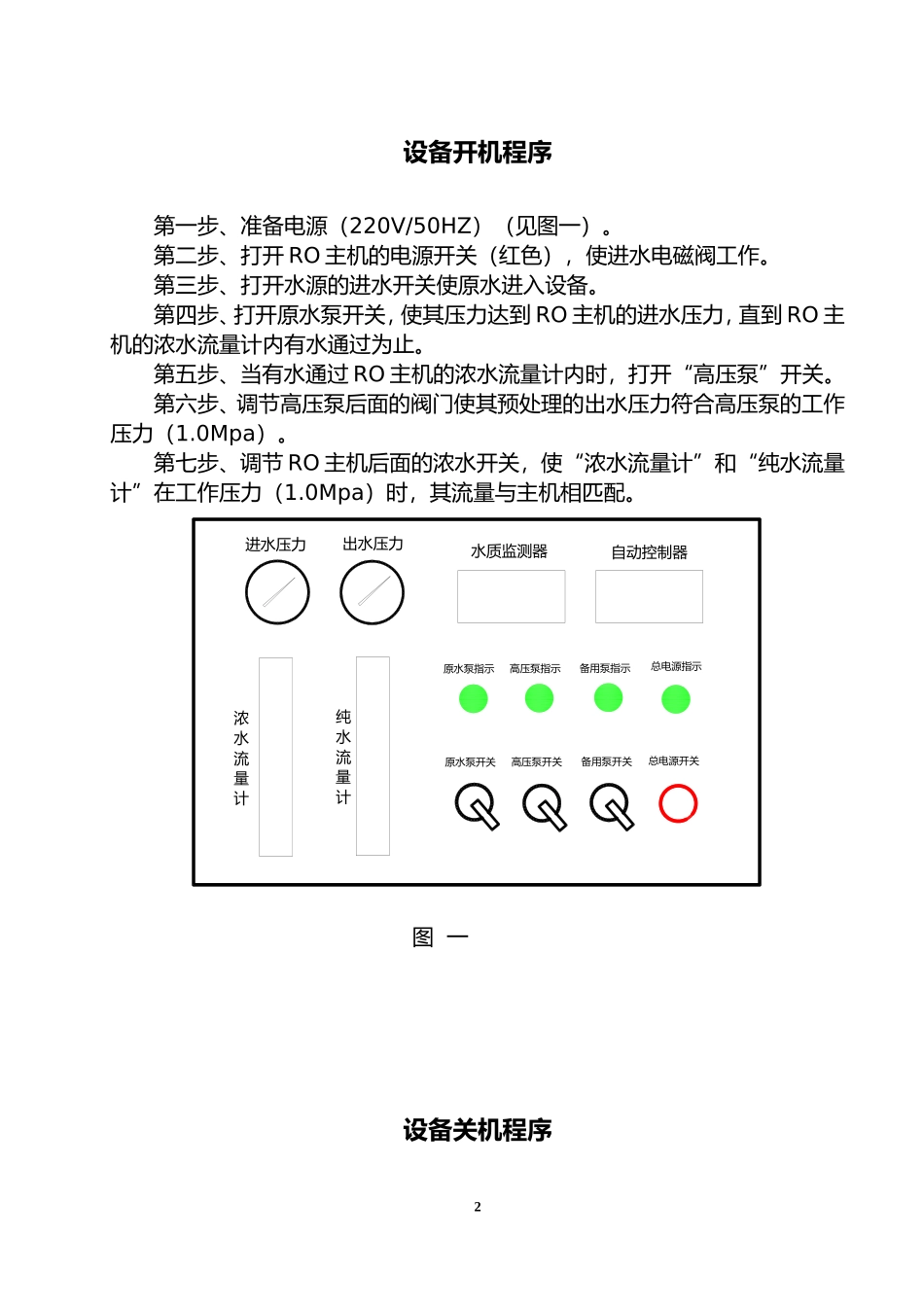 反渗透设备通用说明书_第3页