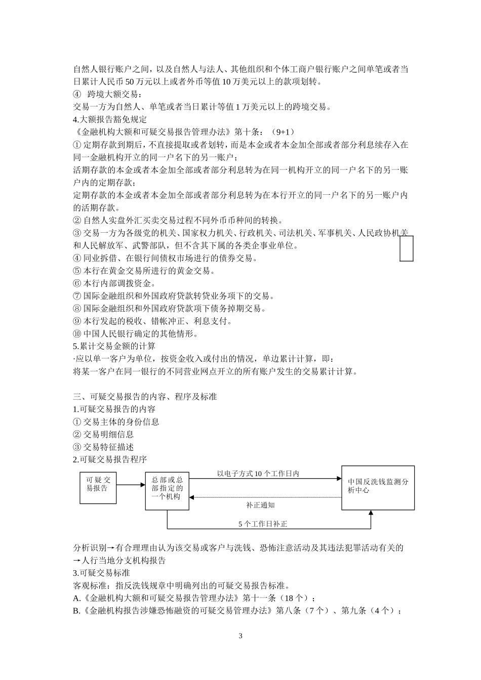 反洗钱培训之三：大额和可疑交易报告_第3页