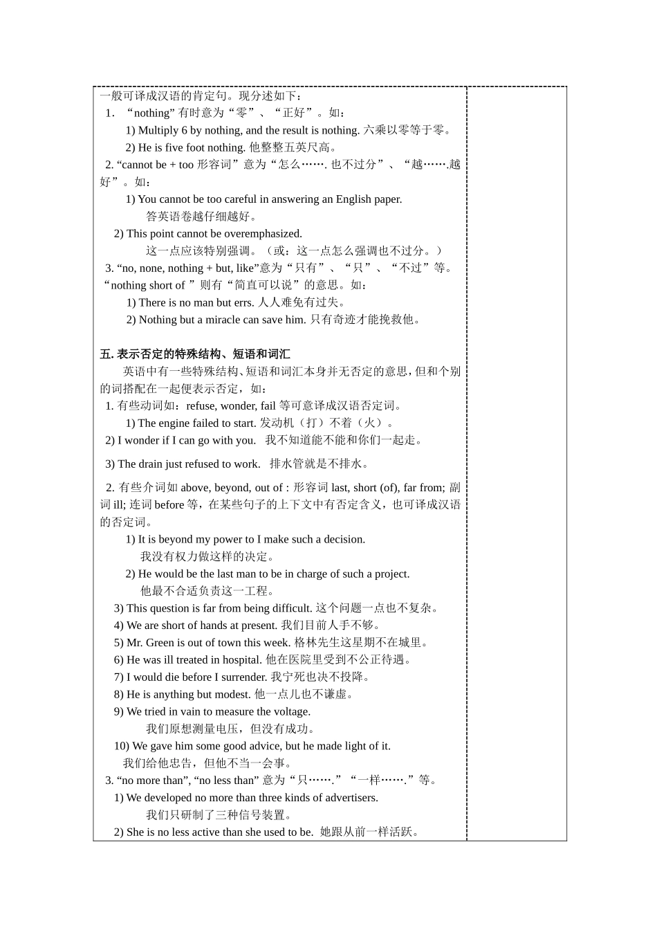 否定句的翻译_第3页
