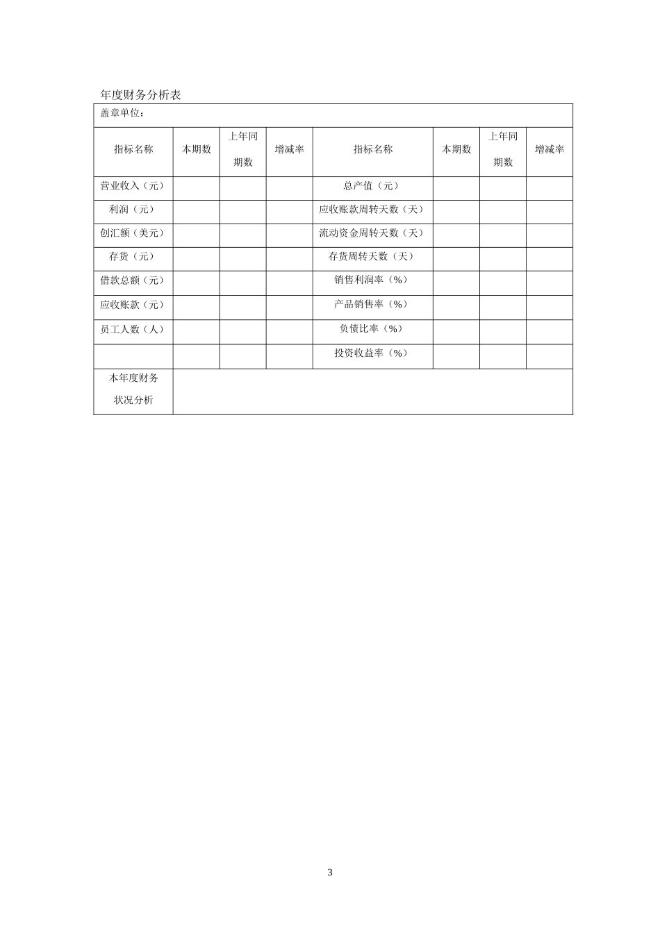 各种财务报表管理=模板_第3页