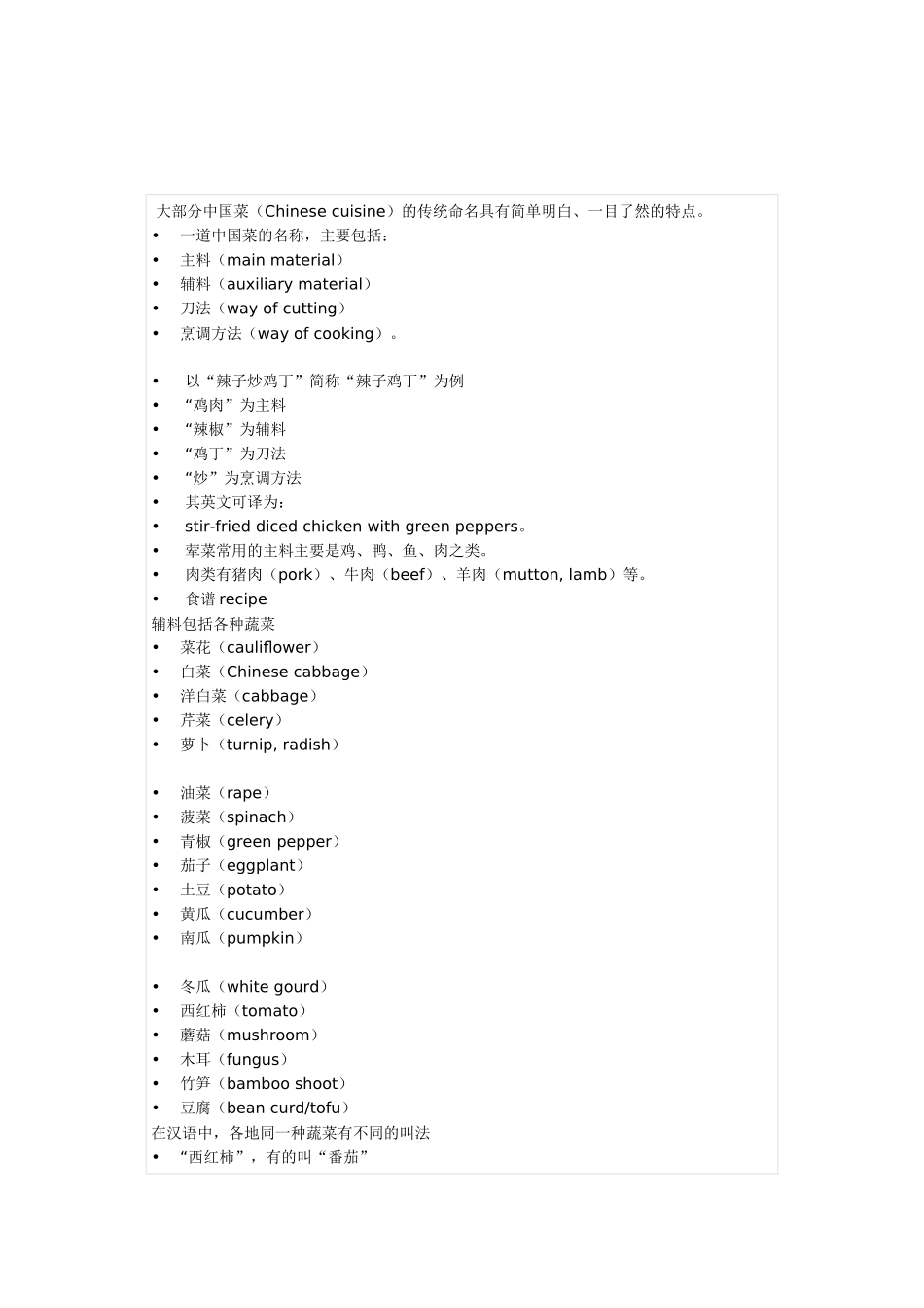各种菜名英文表达_第1页
