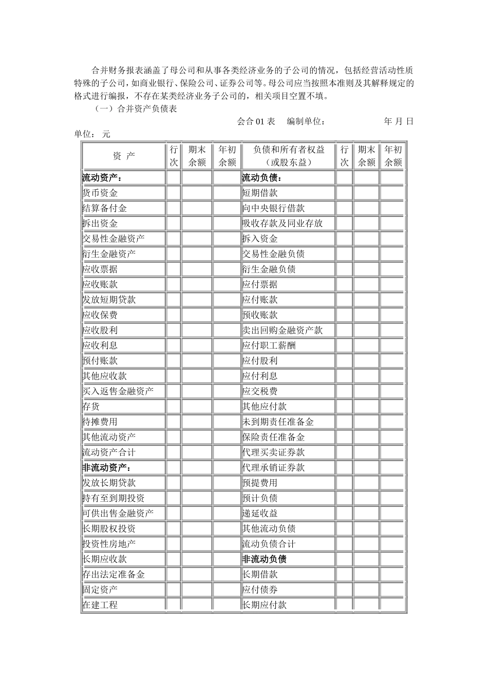 合并财务报表涵盖了母公司和从事各类经济业务的子公司..._第1页