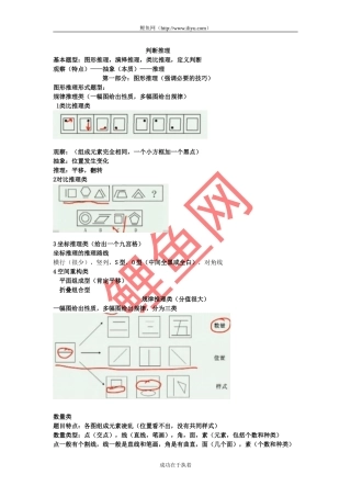 华图钻石班笔记之判断推理(看完包过)