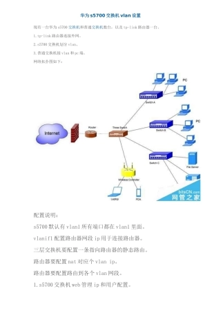 华为s5700交换机vlan设置
