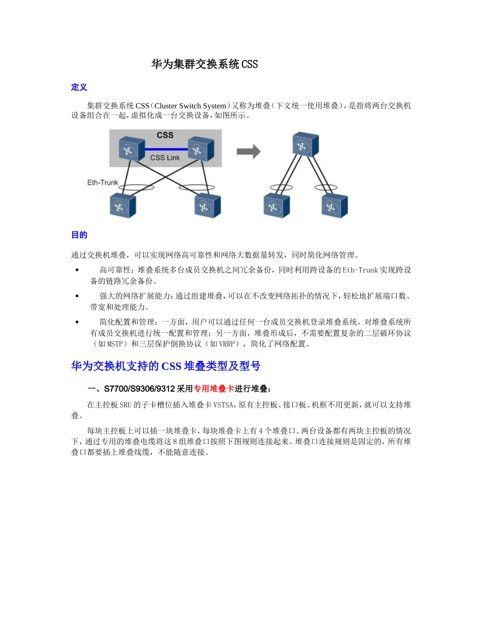 华为集群CSS原理_第1页