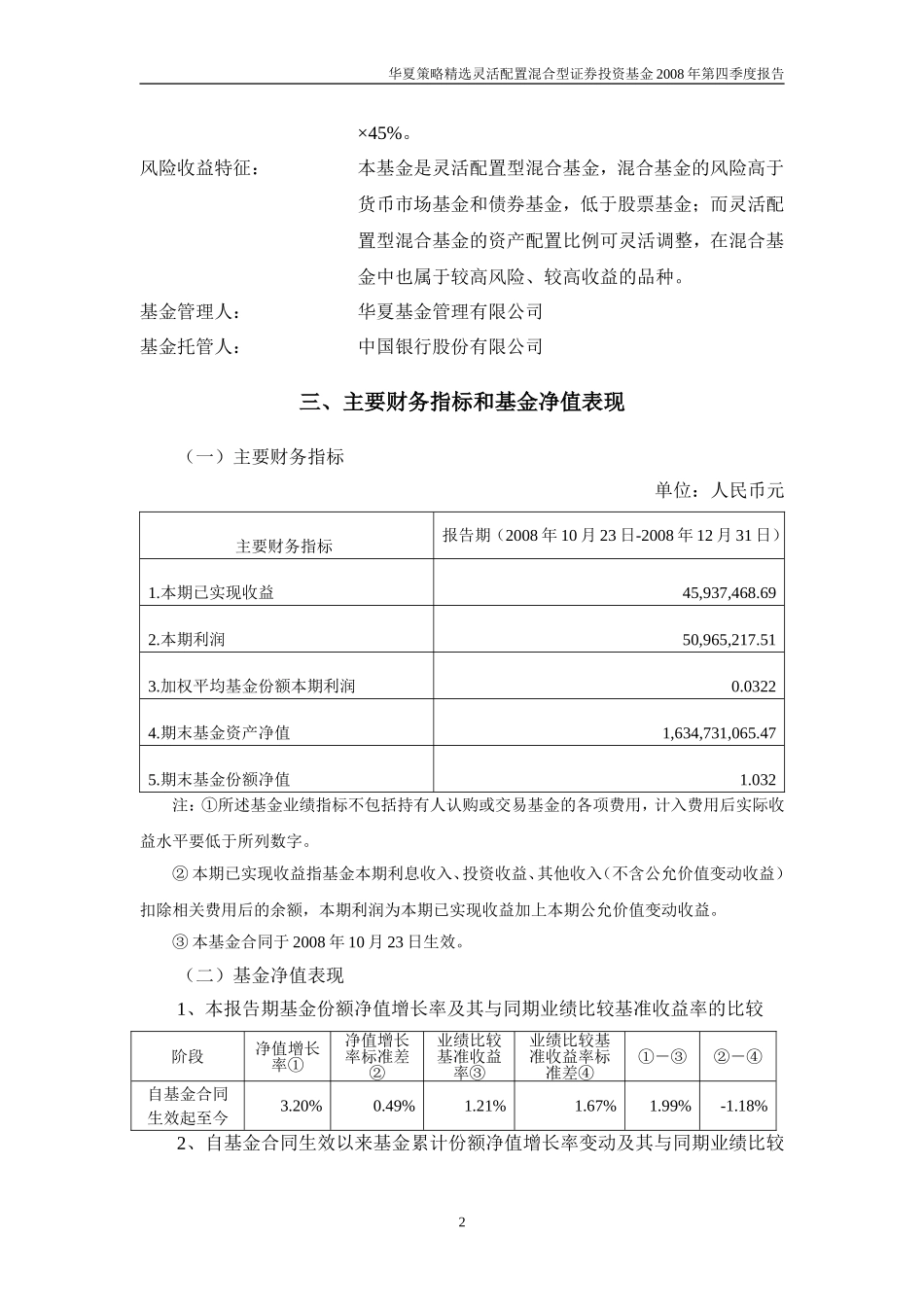 华夏策略精选灵活配置混合型证券投资基金2008年第四季度报告_第3页