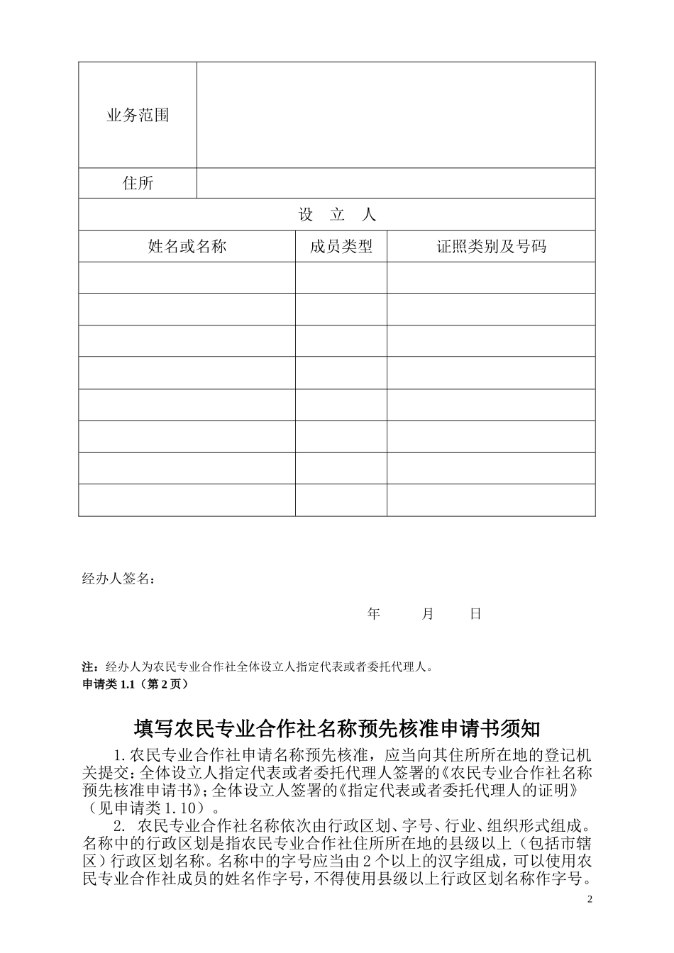 合作社申请类表格_第2页